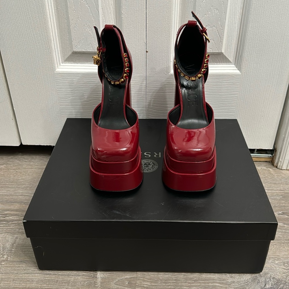 VERSACE PLATFORM HEELS